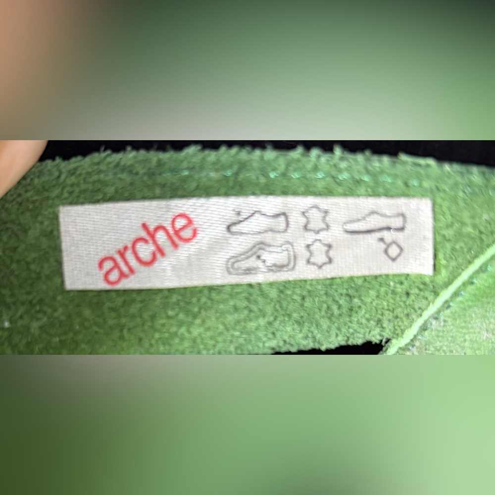 ARCHE Green Slingback Women Sandals Size 39 Made In France GUC - Picture 8 of 10